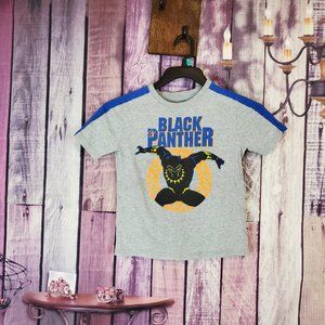 Marvel Black Panther shirt boys 5/6 H8